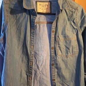 Abercrombie & Fitch Denim Blue Shirt
